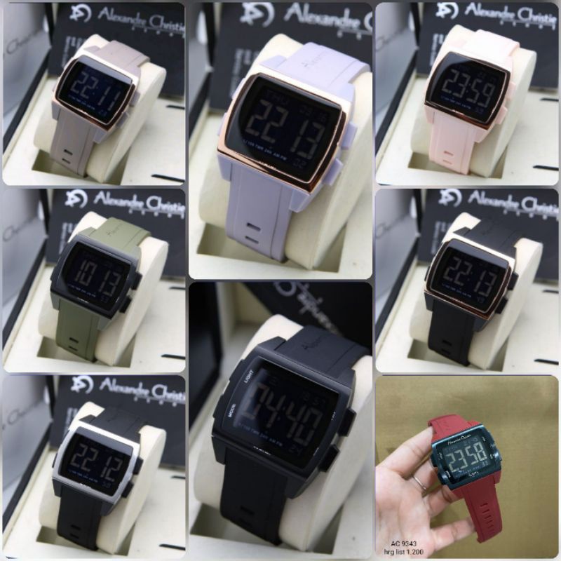 JAM TANGAN DIGITAL ALEXANDRE CHRISTIE AC 9343 | AC9343 DIGI ORIGINAL