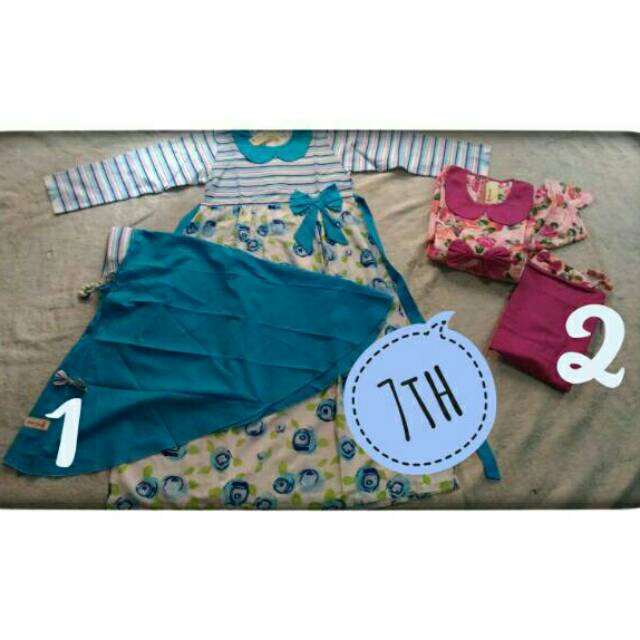 Gamis katun anak perempuan