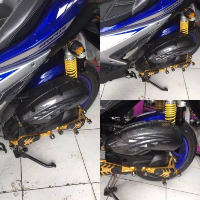 Cover Filter Tutup Filter Aerox155 &amp; Lexi Karbon Asli Merk Nemo