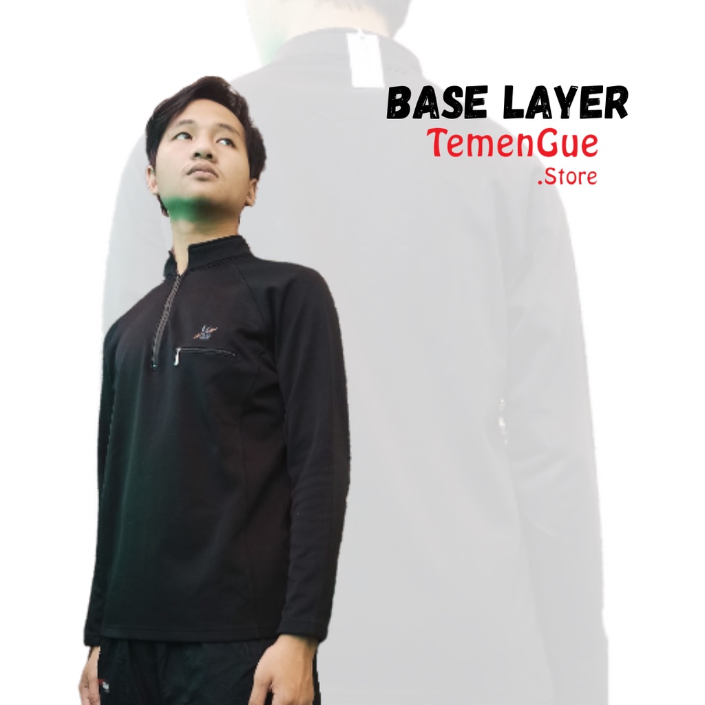 Baselayer Sport/Outdoor Pria LA GEAR, Warna Hitam, Ukuran L, SECOND dan MURAH