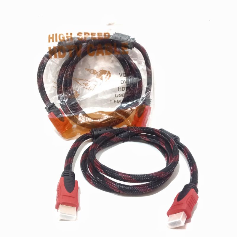 KABEL HDMI to HDMI Serat Jaring - 1.5M 3M 5M Kabel HDMI