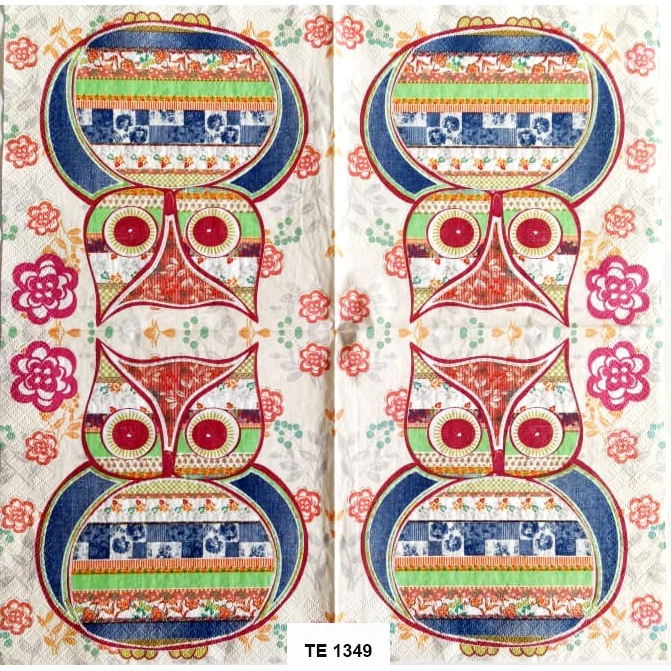 Tisu Napkin Kerajinan Decoupage Eropa 33X33 CM TE 1349 TTS