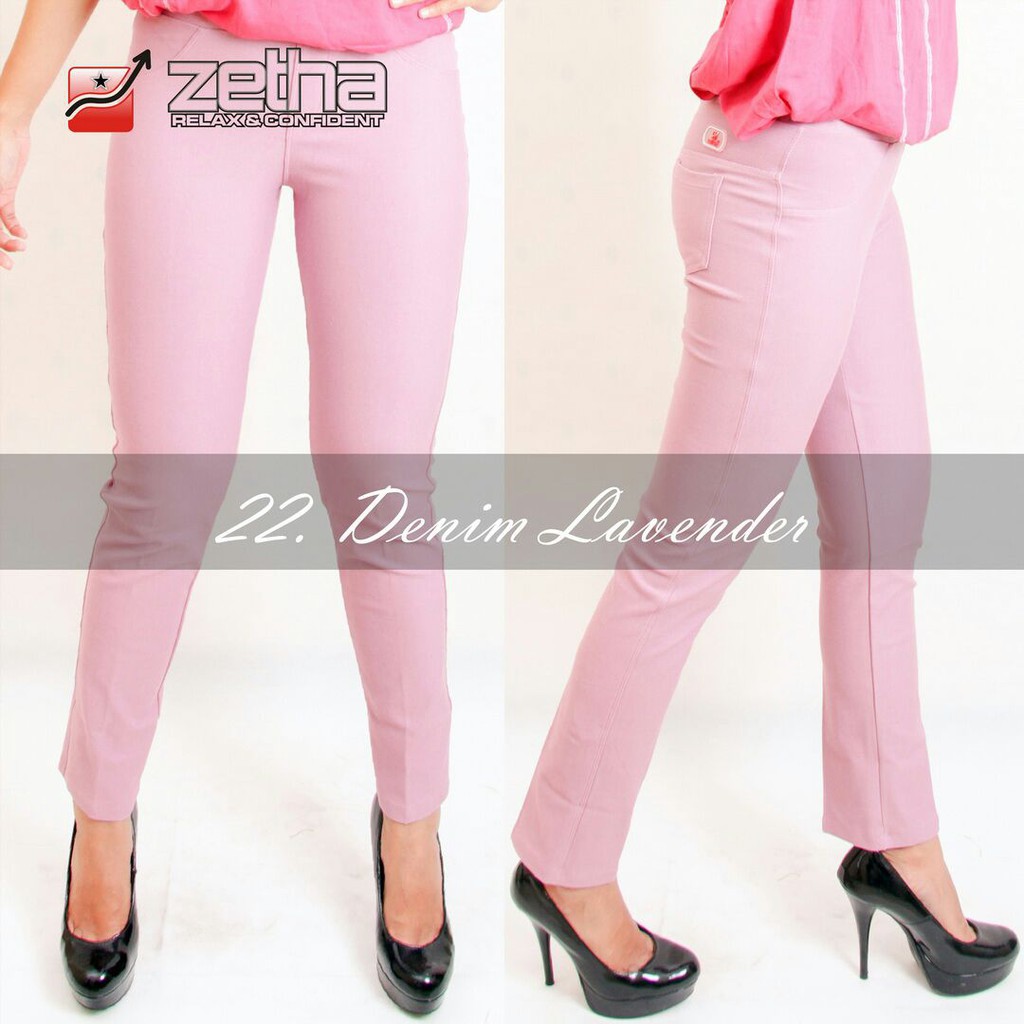 Celana Denim Zetha Lavender