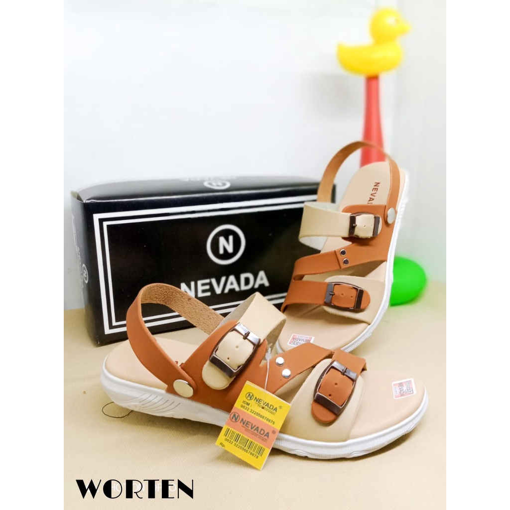 SANDAL NEVADA WANITA LED GESPER TERBARU KODE SL N13