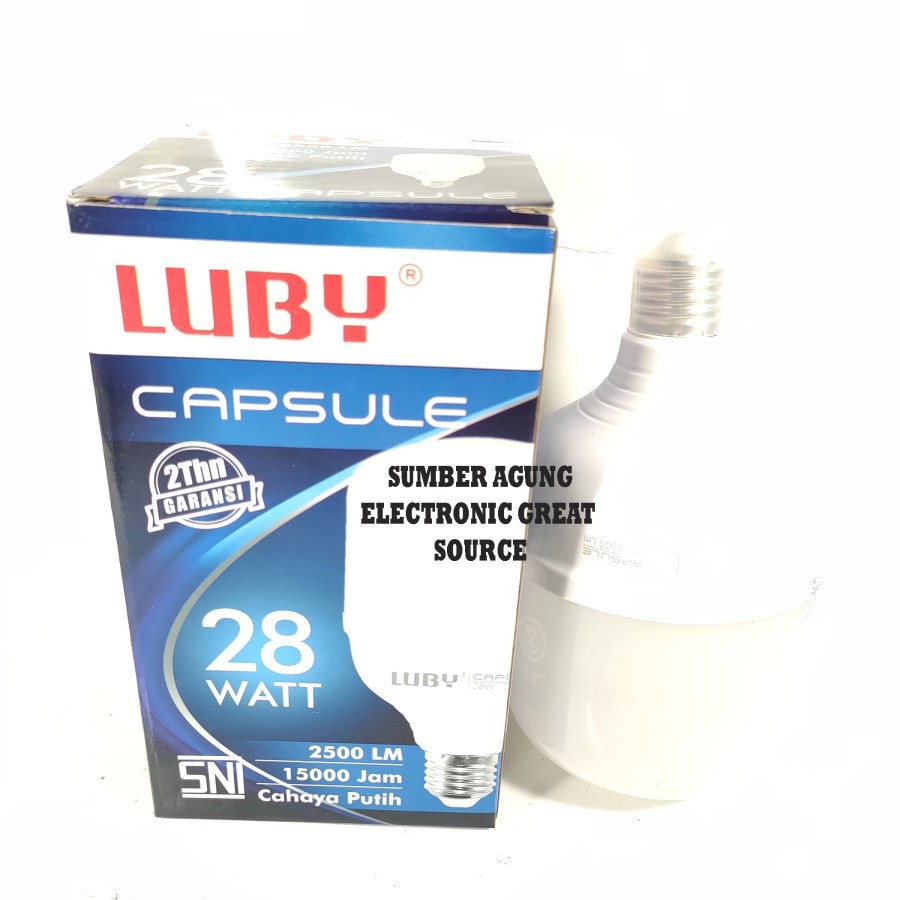 Luby Lampu LED 28W 28 Watt SNI Garansi Super Terang Cahaya Putih 2500L