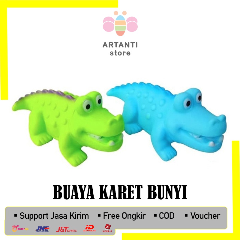 Mainan Buaya Karet Bunyi