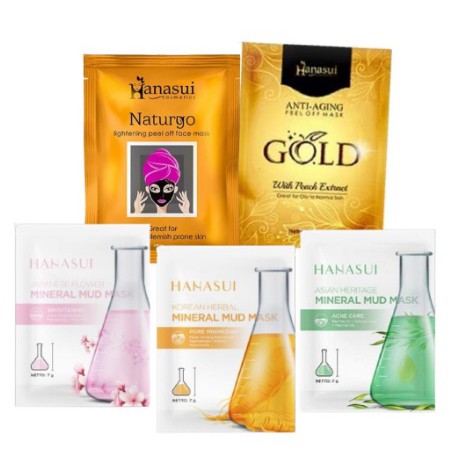 ✨SHASYA✨  HANASUI NATURGO PELL OFF &amp; MUD MASK SERIES BEST SELLER MASKER KOMEDO [ MASKER WAJAH KOREAN HERBAL [ JAPENISE FLOWERS [ ASIAN HERITAGE [ GOLD ANTI AGING