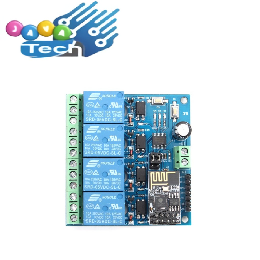 Modul ESP8266 ESP-01 4 Channel Relay Development Board