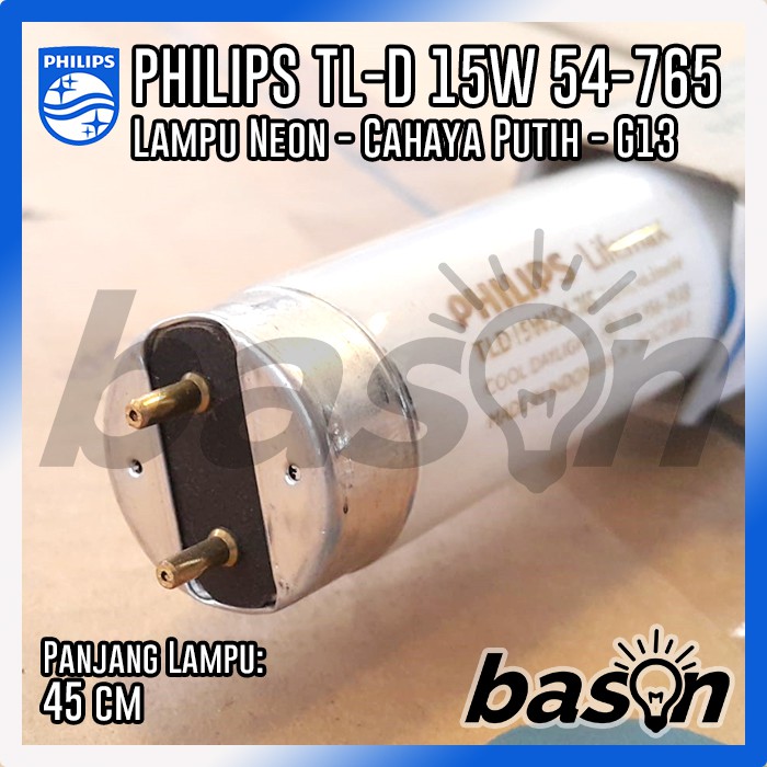 PHILIPS TL-D 15W/54-765 - Lampu Neon 450mm