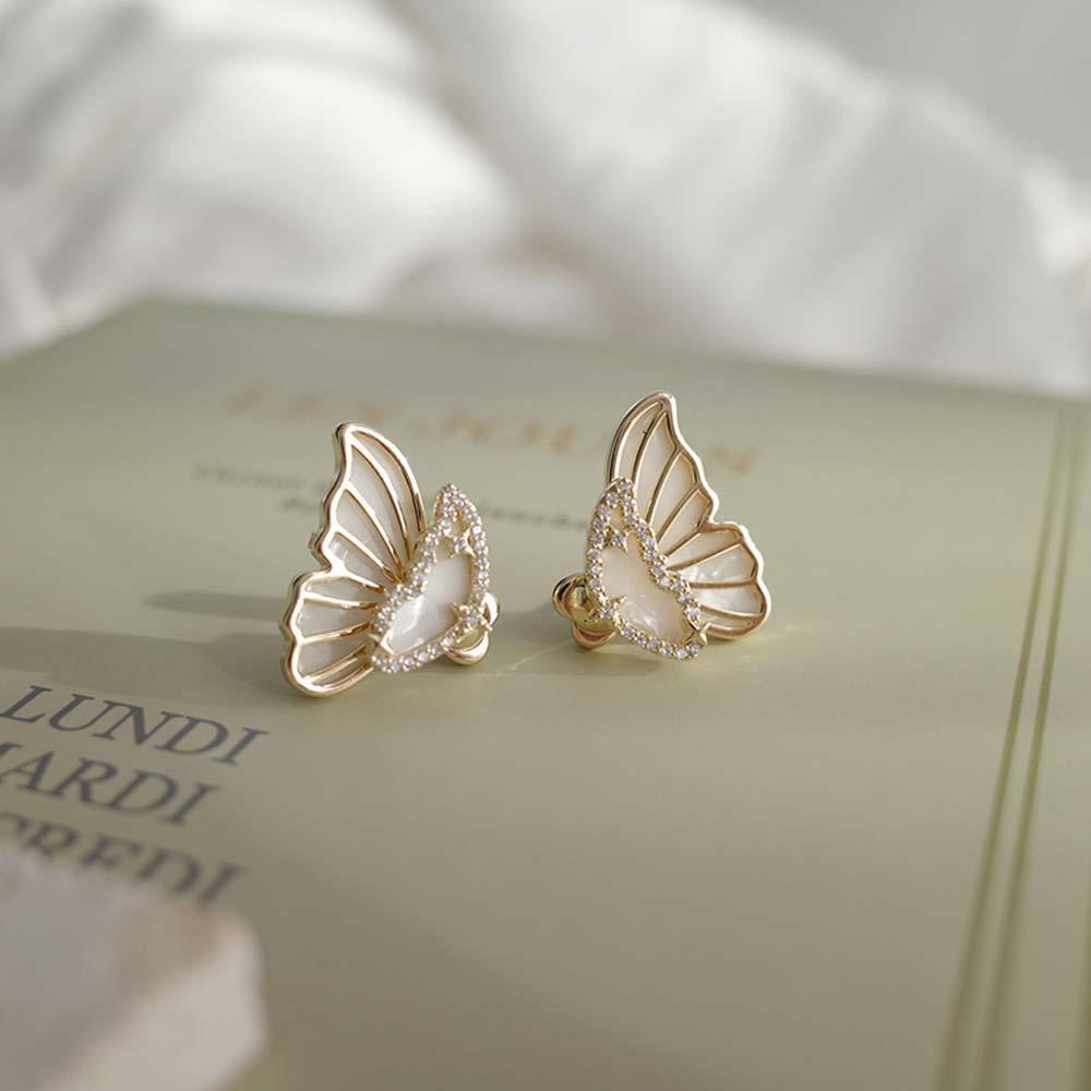 Needway Anting Kupu-Kupu Elegan Gadis Korea Perhiasan Fashion Sederhana