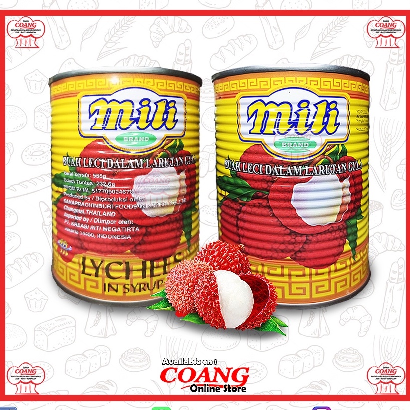 

MILI LECI 565 GRAM - BUAH LECI KALENG IMPORT PILIHAN - HALAL