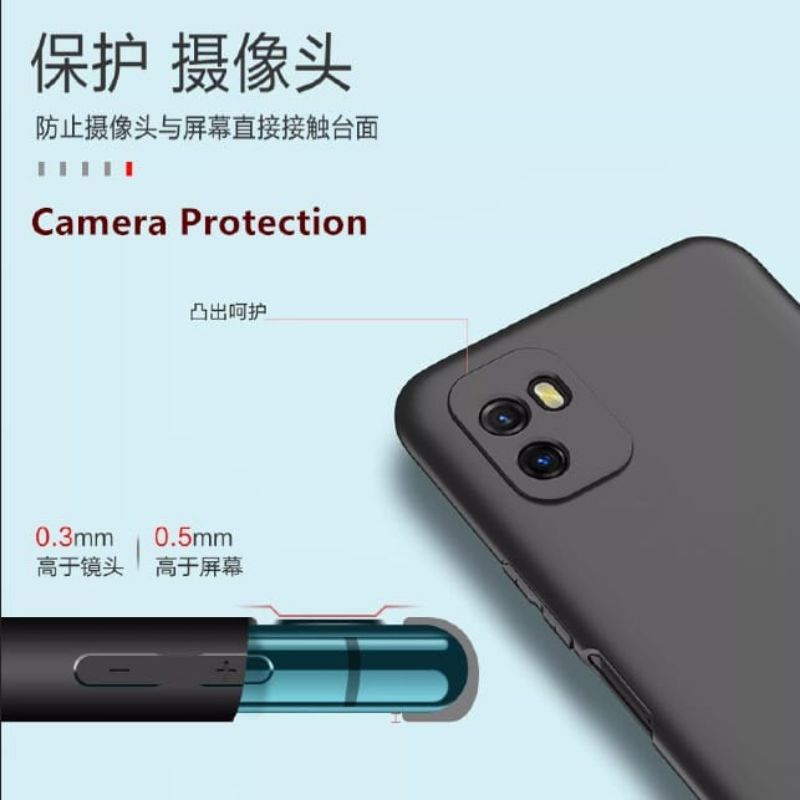 PAKET 3IN1 Case Vivo Y15s Y21 Y21A Y21T Y21S Y33S Y33t Y01 Soft Case Slime matte Premium Protect Camera