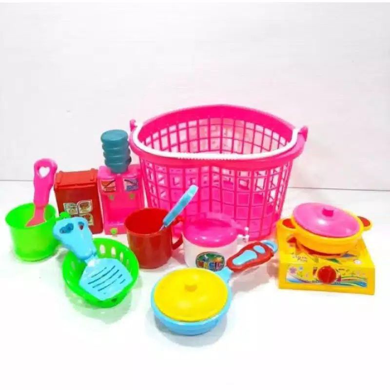 Cooking Set Mainan Anak wjs 221 Masak masakkan anak perempuan