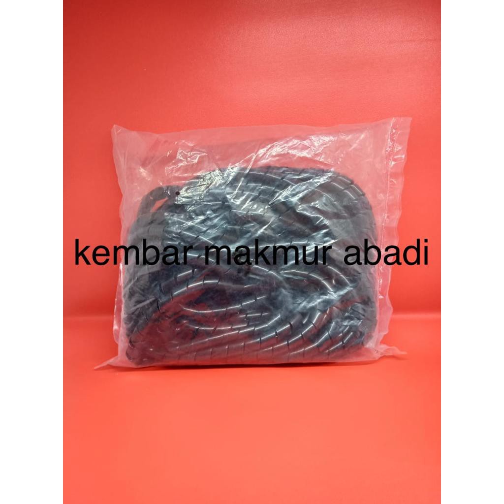 Kabel Spiral Hitam KS 8 / Spiral Kabel KS-8 / Perapih Kabel KS-8 POLOS / Pelindung Kabel KS8