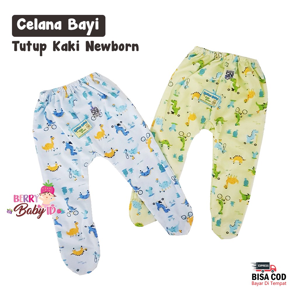 Hello Baby Celana Bayi Newborn Tutup Kaki Karakter Berry Mart