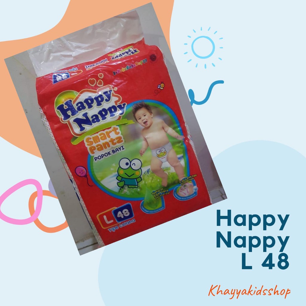 pampers popok murah happy nappy Pants S60 / M54 / L48 /XL44