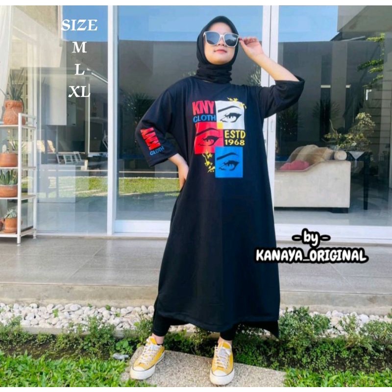 Baju Kaos Wanita Remaja Kekinian Kurma Tunik Long Tunik Jumbo Dewasa Tunik Murah