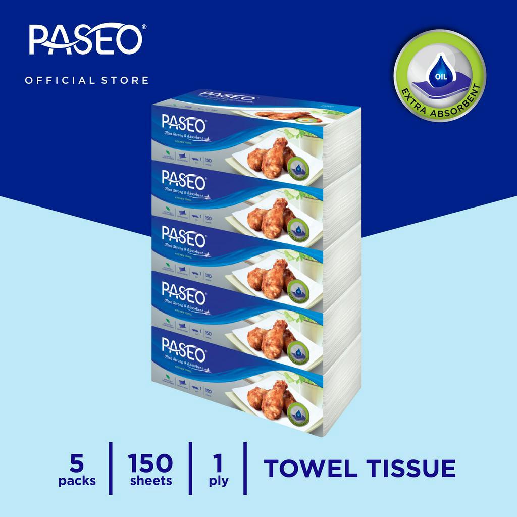 Paseo Elegant Tissue Dapur 5 x 150 pcs