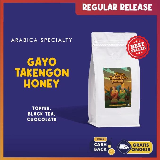 

[ COD ] Kopi Arabika GAYO HONEY TAKENGON 500g~Single Origin Specialty HEMAT Kode 154