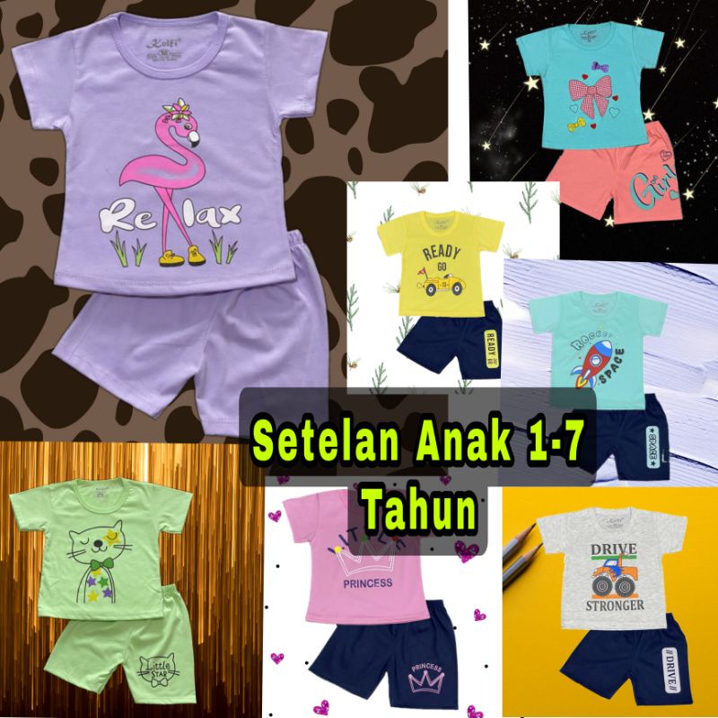 Setelan Anak 1-8 Tahun / Setelan anak perempuan/ Setelan anak laki laki