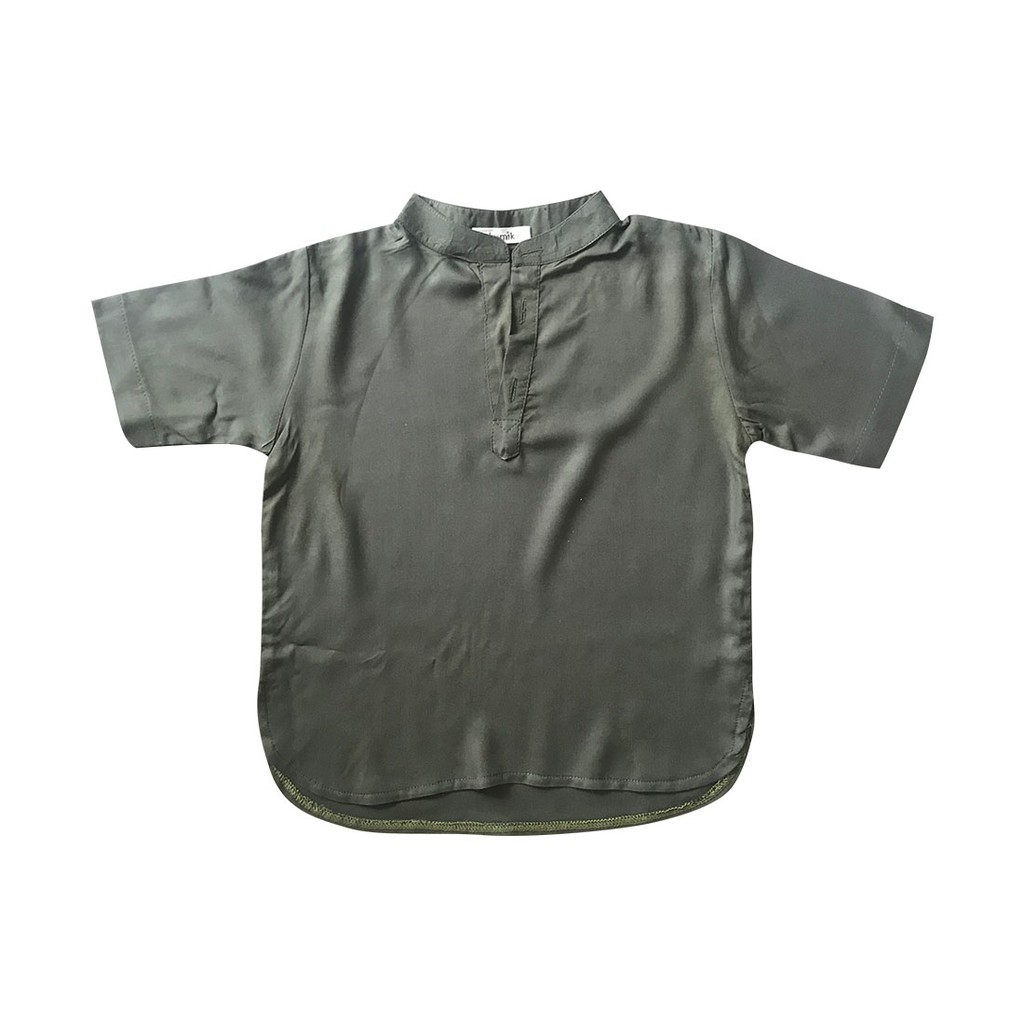 Lumik Army Green Plain Koko Short Sleeve
