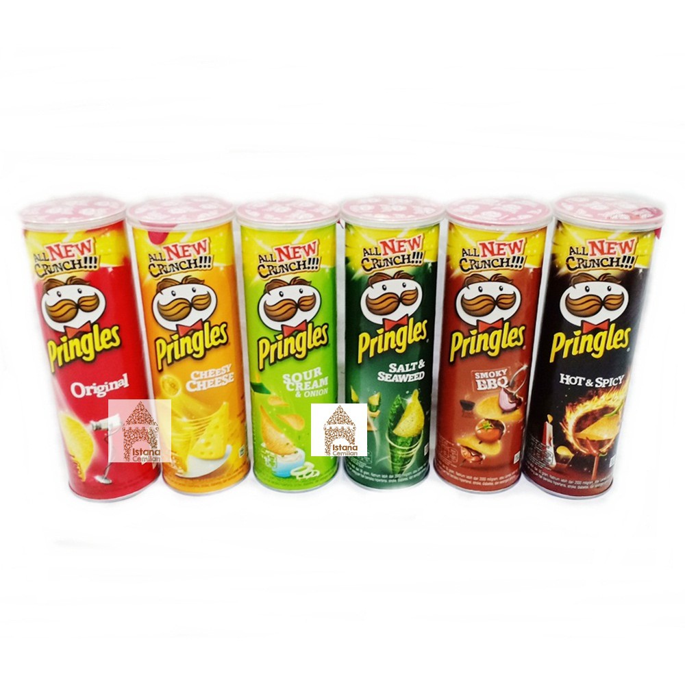 

PRINGLES Potato Crisps Original / BBQ / Hot Spicy / Cheese / Seaweed 107 Gram