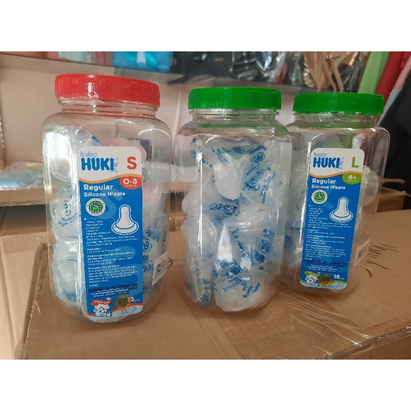 3 Dot Karet/ HUKI Nipple DOT Silicone Bulat dan Gepeng