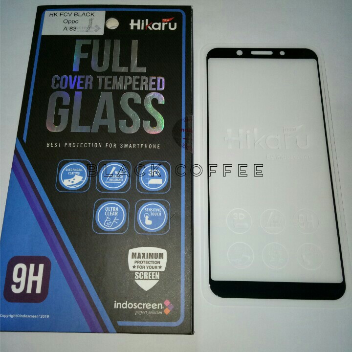 Tempered glass full oppo A83 screen guard Hikaru FCV