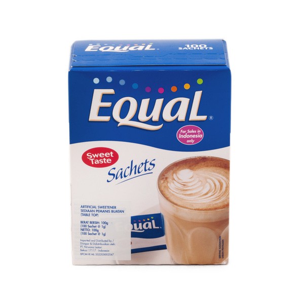 EQUAL Artificial Sweetener 100gr - Pemanis Buatan EQUAL 100 sachet