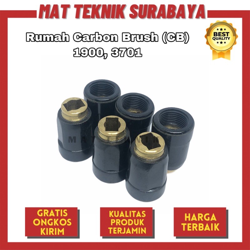 Rumah Carbon Brush / CB Kuningan Untuk Mesin Serut Kayu 1900 2900 Trimer 3701 2700