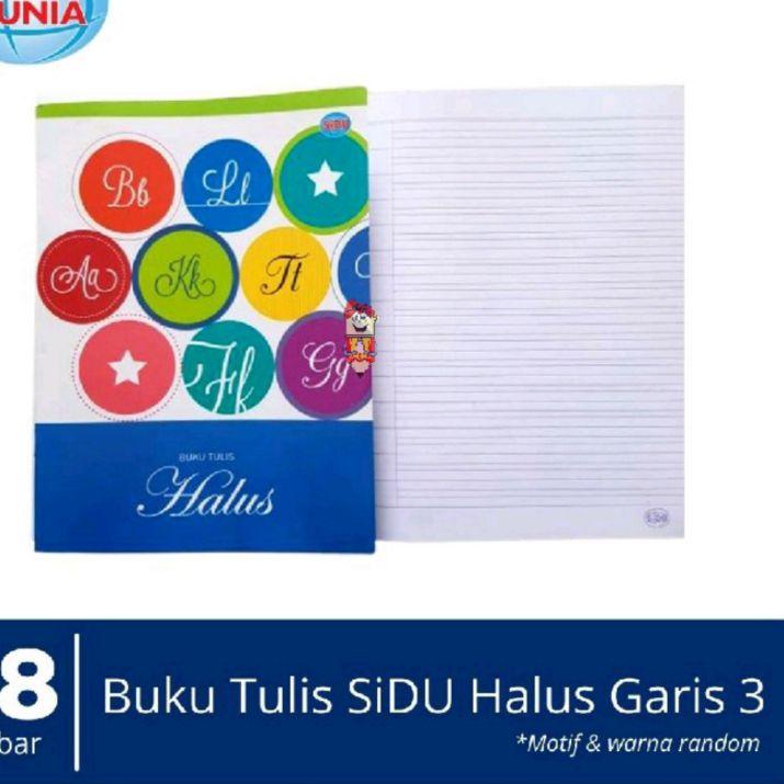 

Ayo Beli Buku tulis halus 38 lembar/Buku tulis garis 3 sinar dunia ( 10 buku )^