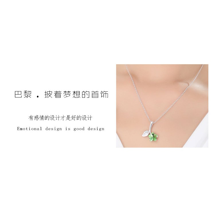 Springbloom Kalung Kristal Swarovski Wanita Cewek Kado Hadiah Cantik Impor Pacar Ultah Bunga