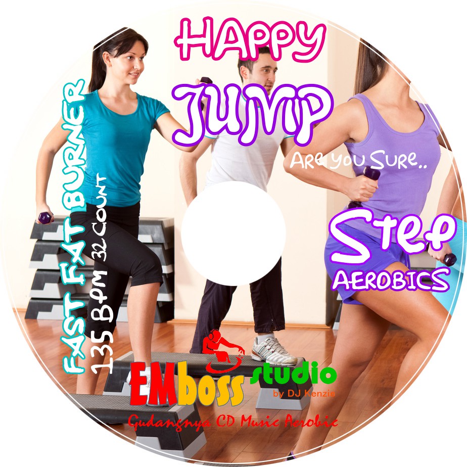 Kaset CD STEP AEROBIK " Happy Jump Step " Musik step Aerobik Bit Rate 135 Bpm 32 count