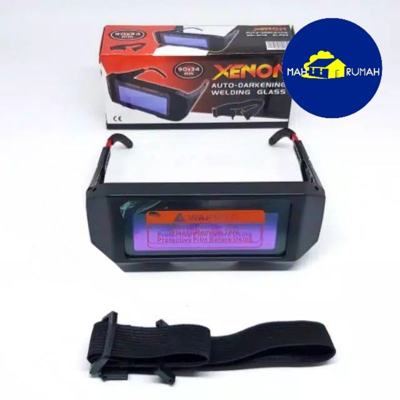 Kacamata Kaca Mata Las AUTO DARKENING DARK OTOMATIS Welding Glass - XENON