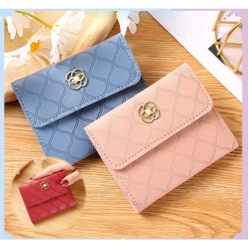Dompet Lipat Mini Wanita Dompet Korea Import Murah Women Wallet Korea Import