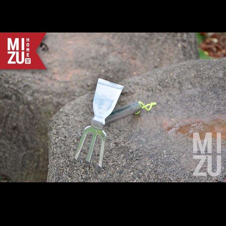 MIZU PHLOUGHE 2in1 Hoe Plough Cangkul Bajak Mini FULL Stainless Steel-3
