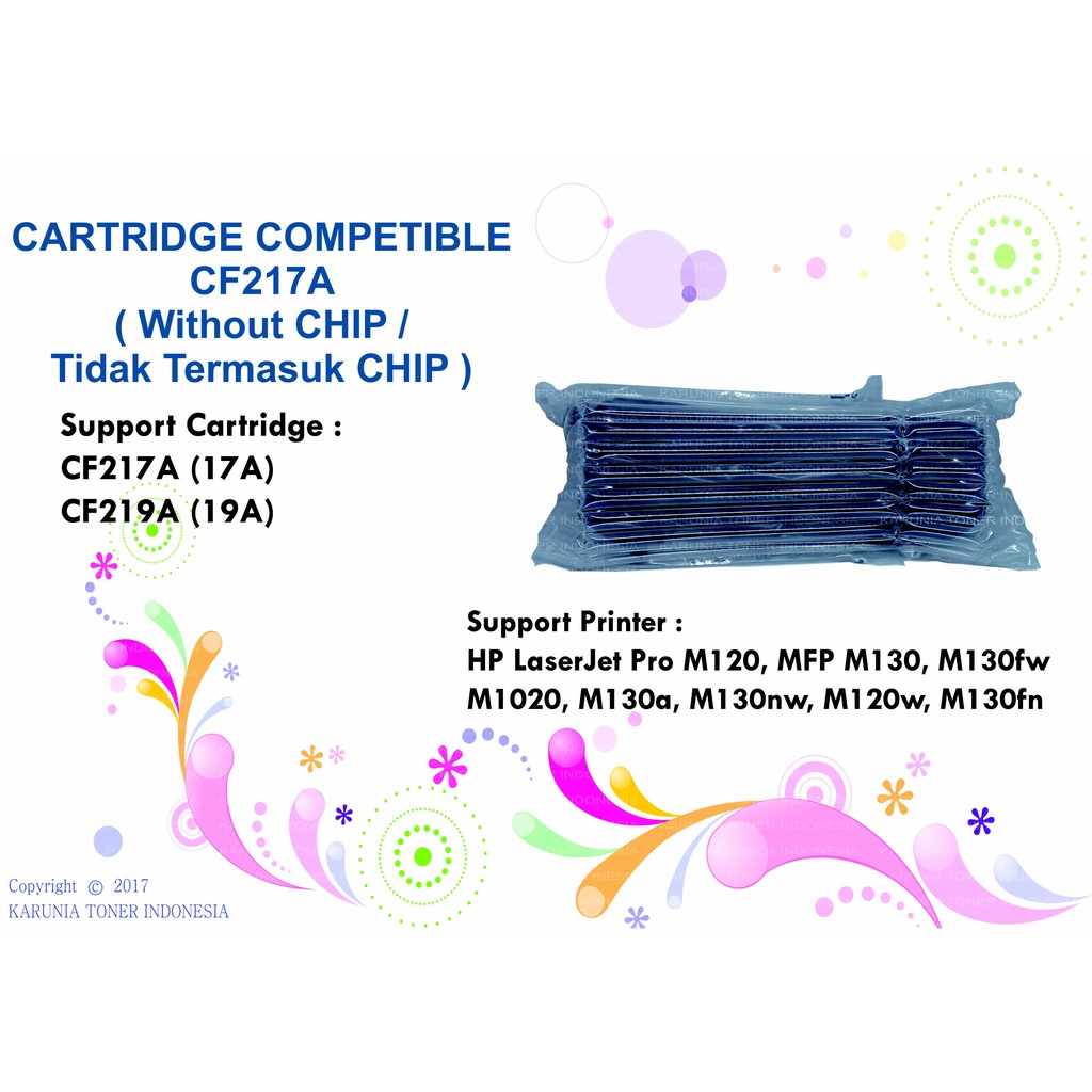 Toner Cartridge Compatible P SERIES 17A CF217A Pro M102 M102a M130 M130fw Plus Chip