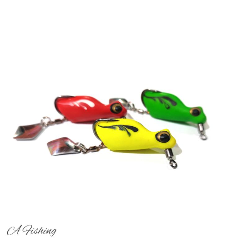 SOFT FROG 3,5CM BP LURE I UMPAN CASTING IKAN GABUS I SNAKEHEAD