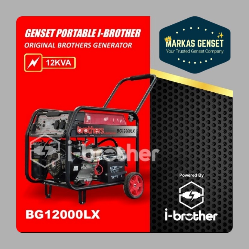 Genset bensin 8000 Watt | Brother BG12000LX | Copper - Bergaransi