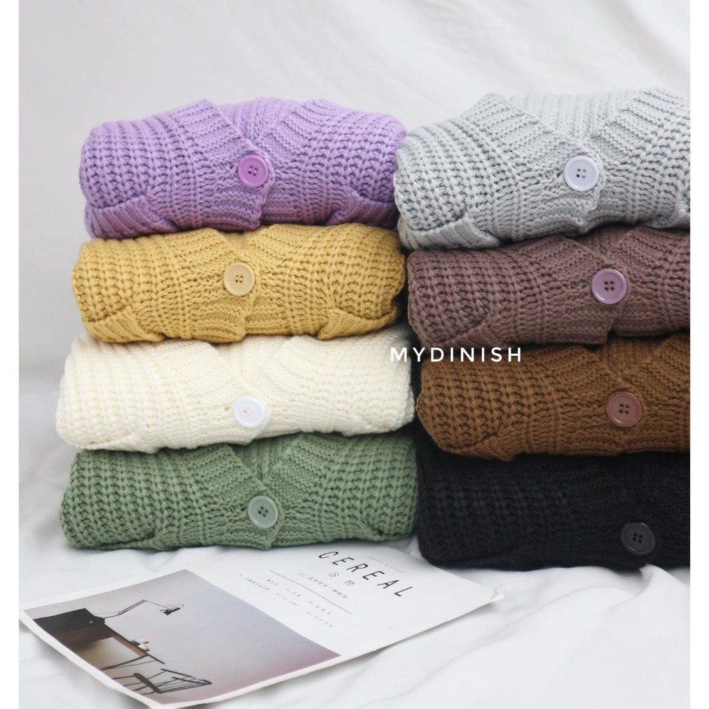 elle pocket cardy - Cardigan Wanita Rajut