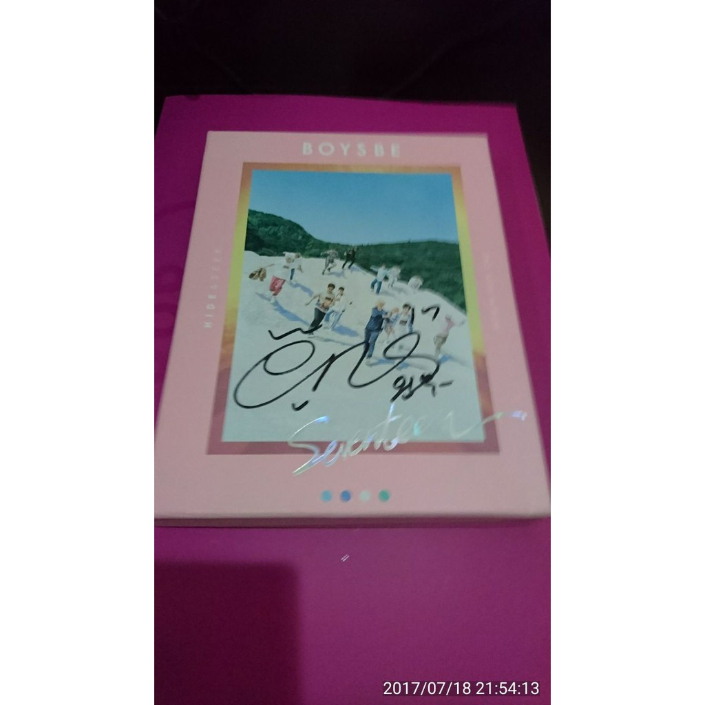 SEVENTEEN 2nd Mini Album - BOYS BE (WONWOO signed)