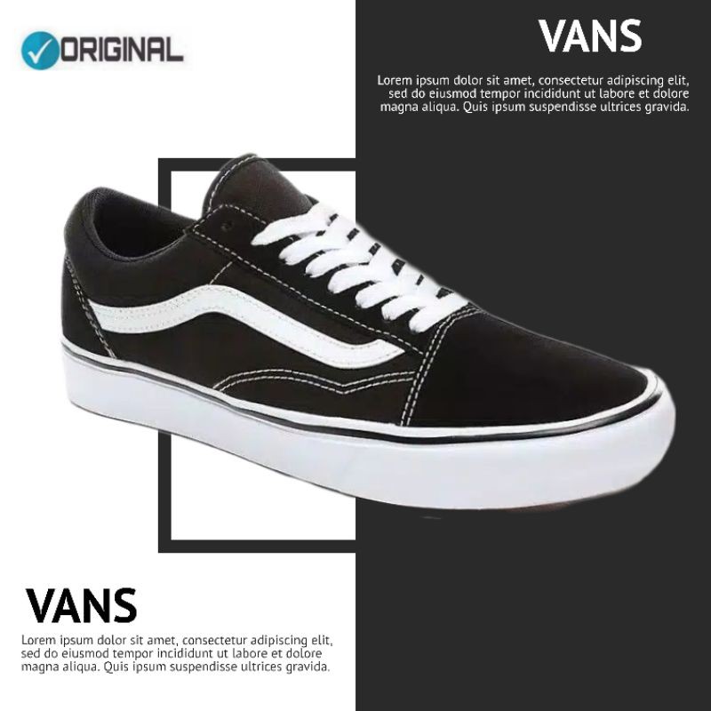 SEPATU VANS ORIGINAL 100% | VANS COMFYCUSH OLD SCHOOL + KAOS KAKI