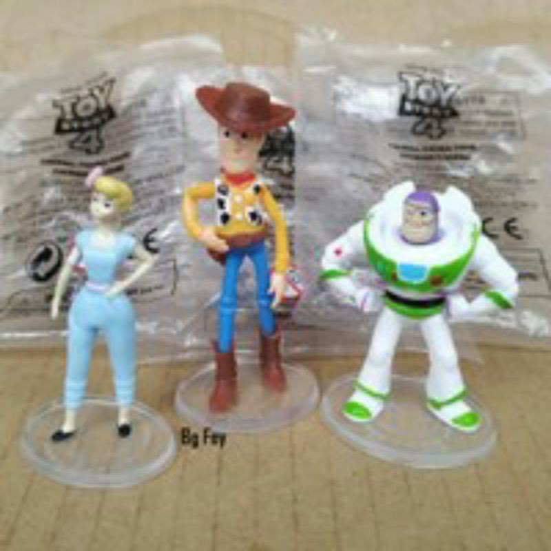 Original Disney Pixar Toy Story 4 - Set 3 Pcs - Bukan Happy Meal