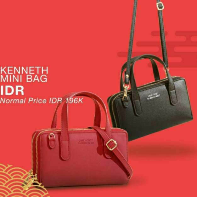 KENNETH MINI BAG JIMS HONEY ORI TAS SELEMPANG WANITA IMPORT FASHION CEWE KOREA TAS DOMPET HP KECIL