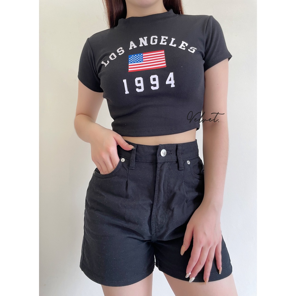 LA Rib Crop Top