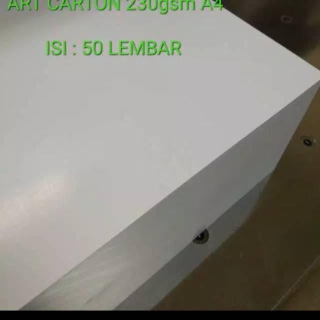 

Paper | Terhemat Kertas Art Carton 230 Gsm A4 Isi 50 Lembar