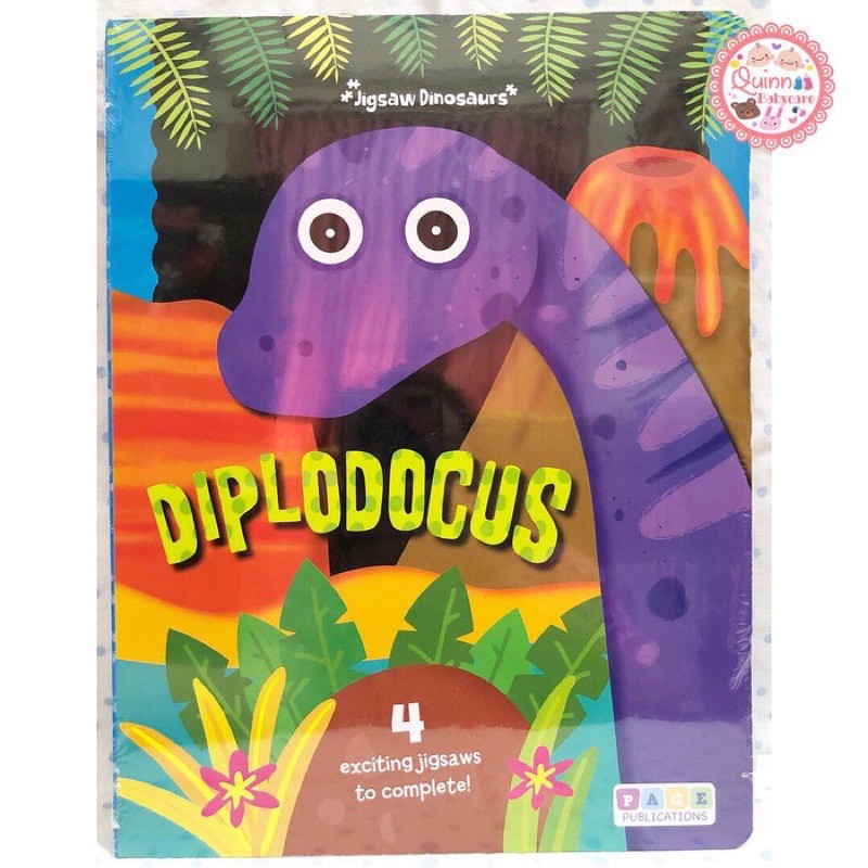 Buku Anak Import BBW Diplodocus Jigsaw Kids Book