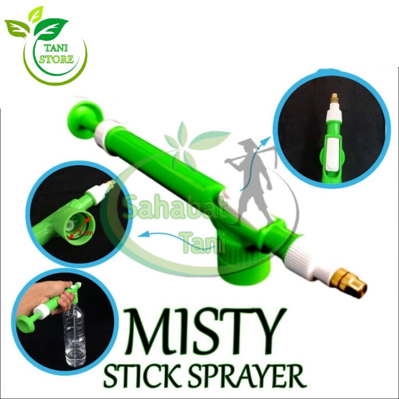 ALAT SEMPROT HEAD_KEPALA STICK SPRAYER MISTY (warna hijau)_Spray