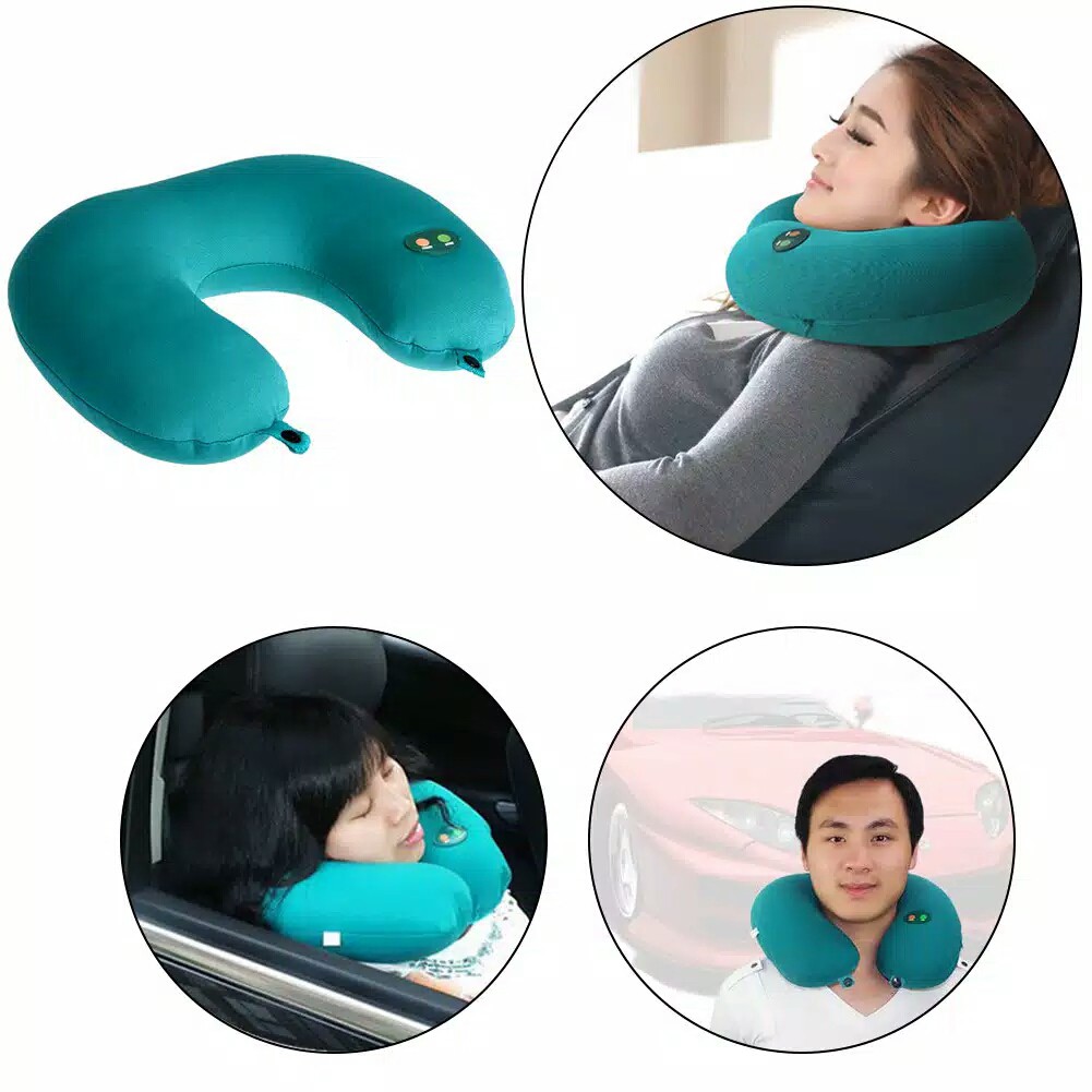  Bantal  Relaksasi alat pijat  Leher  Elektrik Getaran Travel 