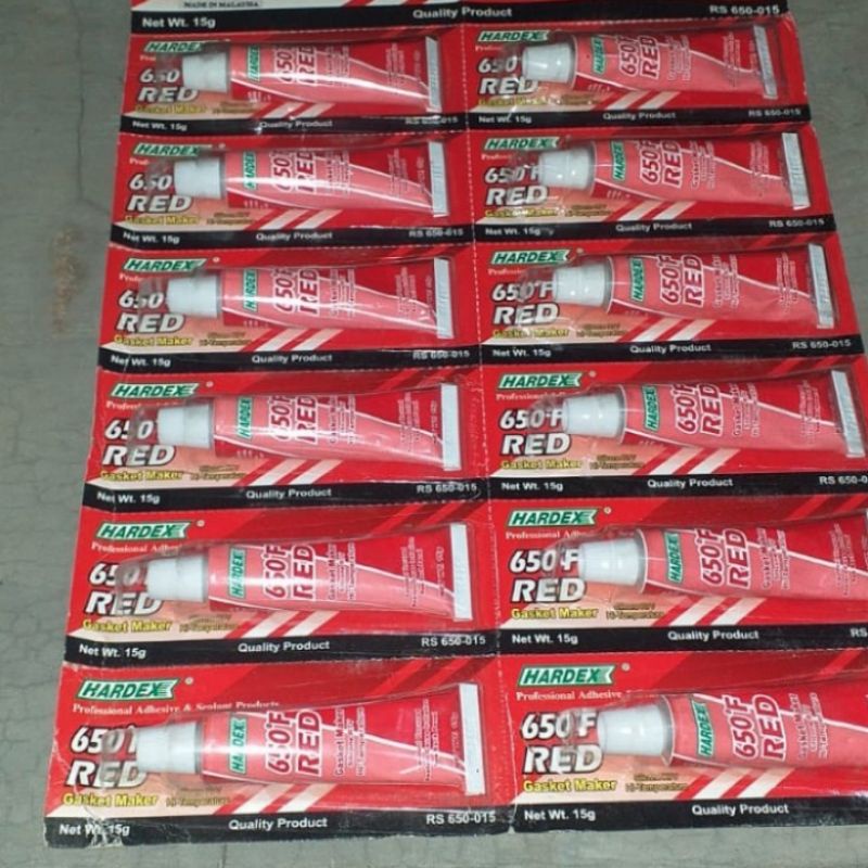 

LEM HARDEX 650F RED GASKET MAKER 15G/LEM KACA/LEM KAYU/LEM KACA